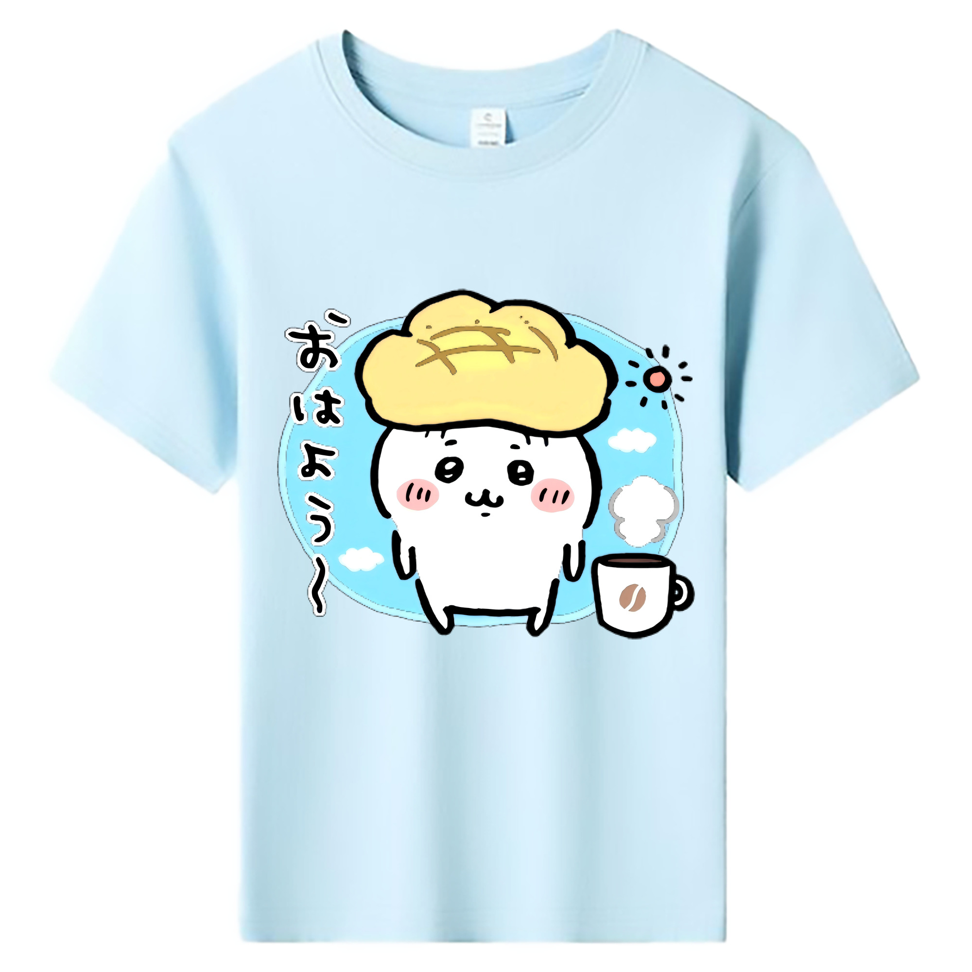 （画像用） ちいかわ ちいかわ Chii-kawa chiikawa 綿100％キッズTシャツ（フロントプリント）